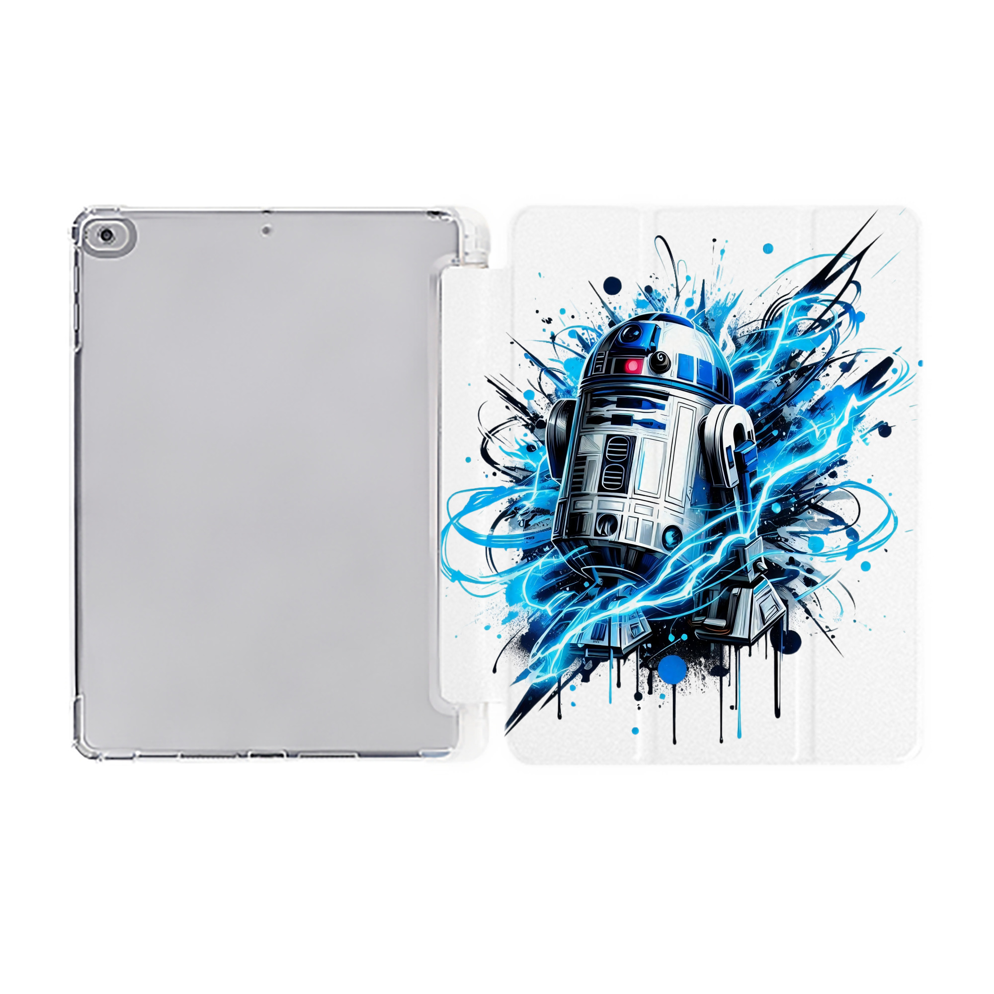 （画像用） スター・ウォーズ Star Wars IPad ケース ペン収納付き 三つ折りスタンド PUレザー×シリコン 対応機種9.5/10.5/10.9インチ